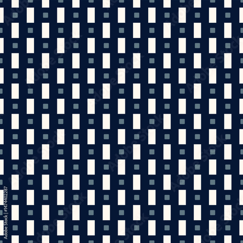 Elegant pattern geometric background abstract square line shape modern design. Repeat tiny small elements fashion style fabric textile swatch ladies dress, mens scarf, shirt all over print block.