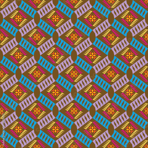 Colorful geometric pattern for background, seamless pattern.