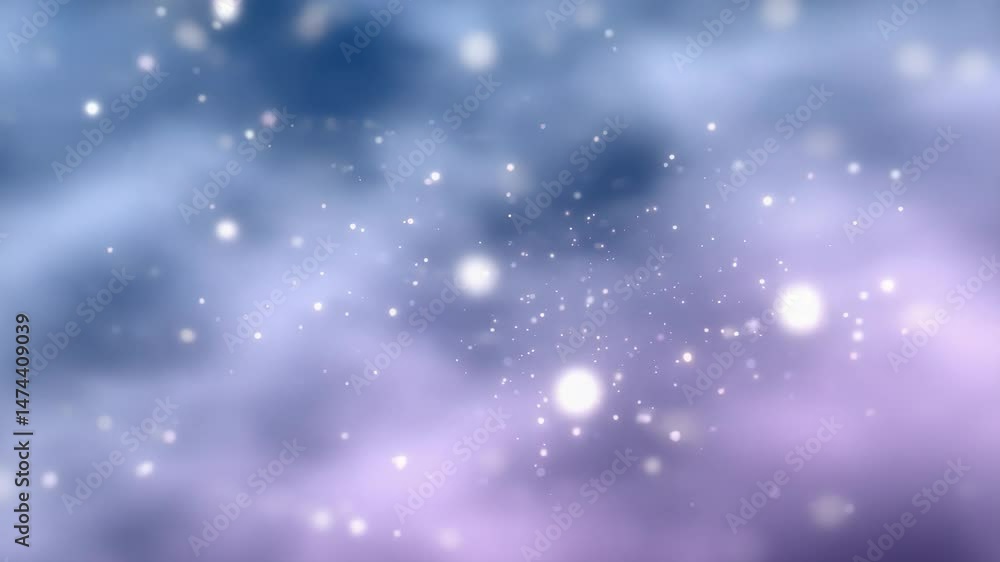 Dreamy background with soft, blurred lights and hues of purple and blue creates serene, magical atmosphere, enhanced by gentle bokeh and sparkling stars, evoking wonder. Dreamy background with soft, blurred lights and hues of purple and blue creates serene, magical atmosphere, enhanced by gentle bokeh and sparkling stars, evoking wonder.