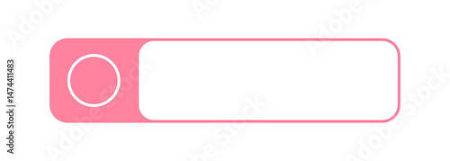 Futuristic lower third interface illustration. Video overlay element. Colorful rectangle shape.