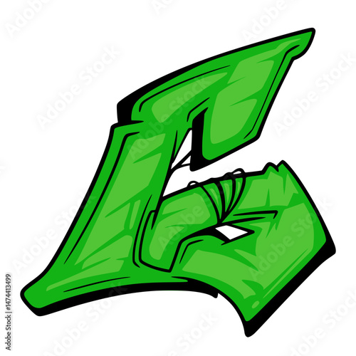 G Alphabet Graffiti Font  Urban. Font Hip-hop Typography. Graffiti Letter Font Street