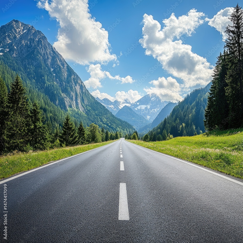 Fototapeta premium Scenic mountain road