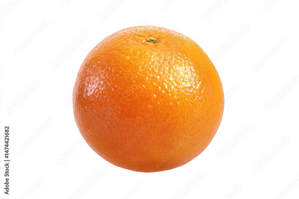 Single orange fruit on white background. Single orange fruit on white background.