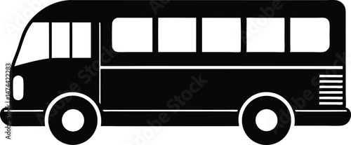 bus vector icon .