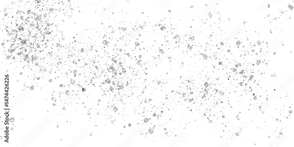 Obraz premium Silver Glitter shiny swirl particles, shining silver sparks. Silver design of wedding printing, invitations.Silver png brush stroke on transparent background. Pieces flakes, sparkle splatter silver.