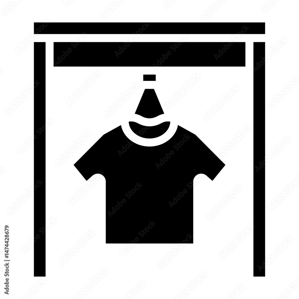 Fototapeta premium Clothes Rack Vector Glyph Icon Design