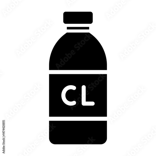 Chlorine  Vector Glyph Icon Design