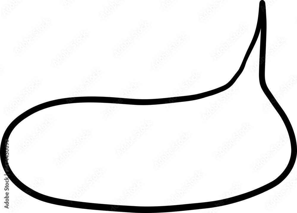 Classic Hand Drawn Round Speech Bubble Classic Hand Drawn Round Speech Bubble