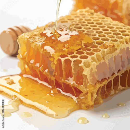 honey cake with honey