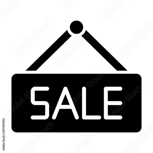 Sale  Vector Glyph Icon Design