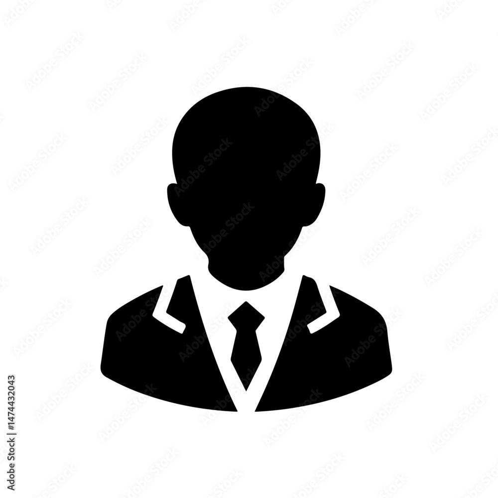 Naklejka premium Waving Person Silhouette for Greeting and Communication Design