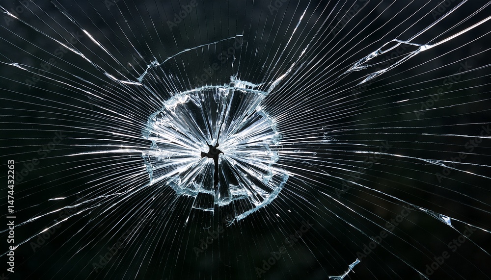 Obraz premium broken glass effect isolated on transparent background