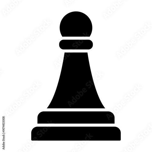 Pawn  Vector Glyph Icon Design
