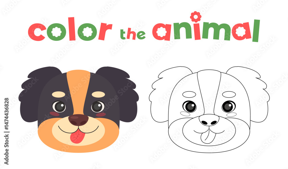 Obraz premium 42 - Animals head coloring