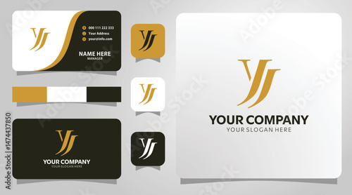 Elegant YJ logo design perfect for business branding showcasing sophistication and style