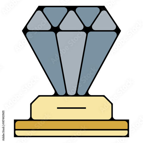 icone symbole pictogramme entreprise success diamant pierre precieuse