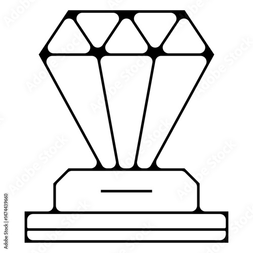 icone symbole pictogramme entreprise success diamant pierre precieuse