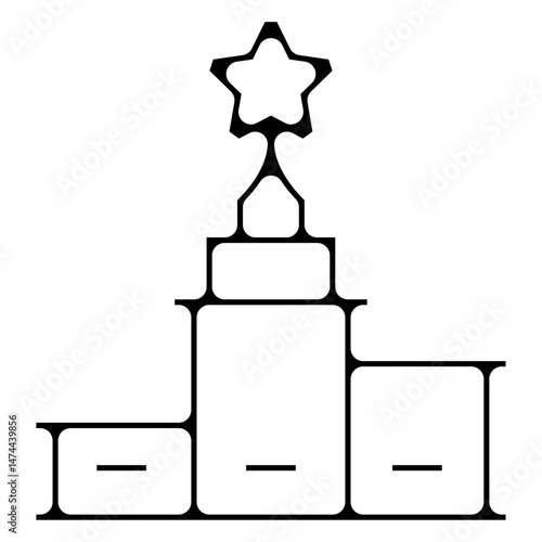icone symbole pictogramme entreprise success podium trophee