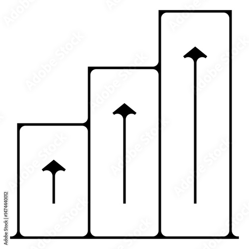 icone symbole pictogramme entreprise success travail graphique monter