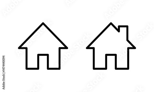 House icon logo design. Home sign and symbol