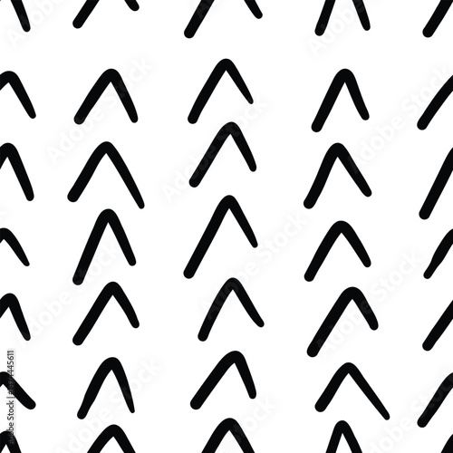 free hand v shapes pattern background, seamless pattern, Scandinavian wallpaper birds decor