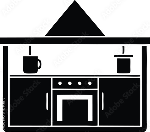 kitchen vector icon.