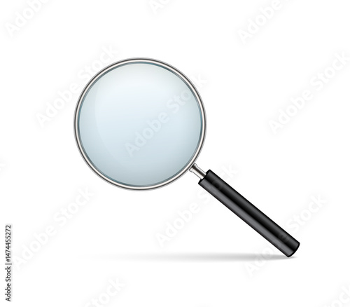 Magnifying glass vector illustration.