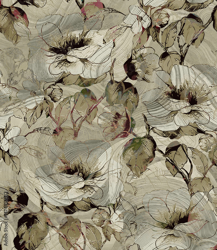 light and dark all over repeat designs use wallpaper and priint on fabirc