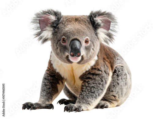 Koala Bear: Cute, Fluffy, Transparent Background