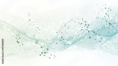 Chemical bonds in vibrant digital illustration, suitable for background and concept usage