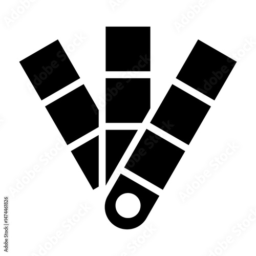 Color Sample  Vector Glyph Icon Design