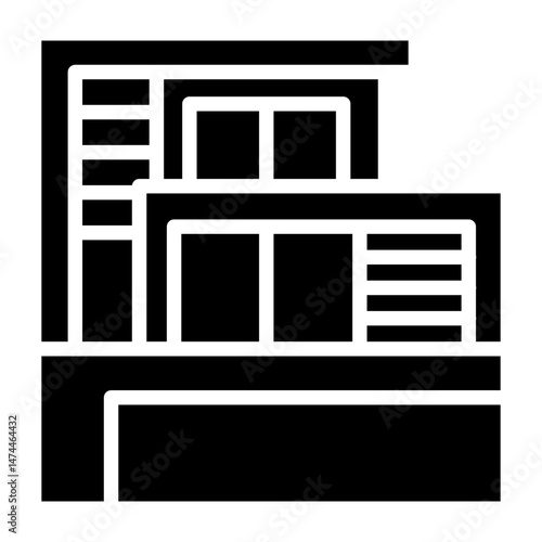 Villa  Vector Glyph Icon Design
