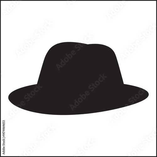 Silhouette of Hat, Headwear Art