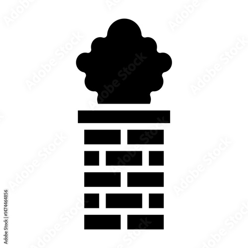 Chimney  Vector Glyph Icon Design