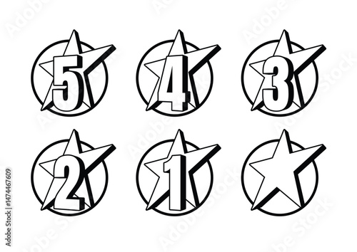 Star rating. star Symbol or emblem. vector illustration
