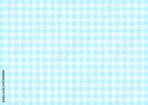 水色のチェック柄	
