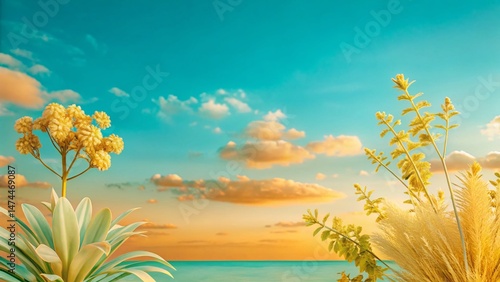 Breathtaking Nature Landscape: Serene Sky, Deep Focus Photography