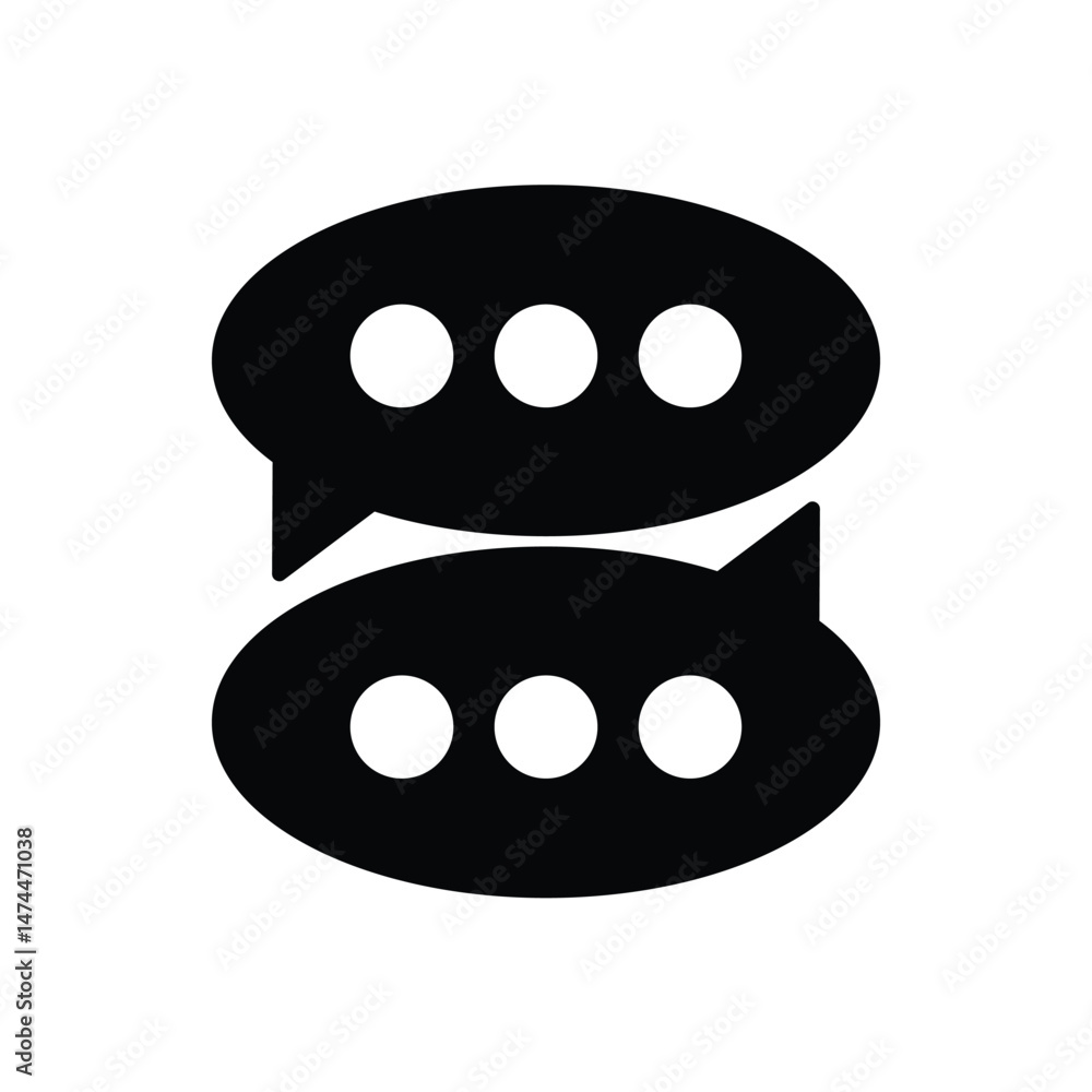 Fototapeta premium Discussion Vector icon