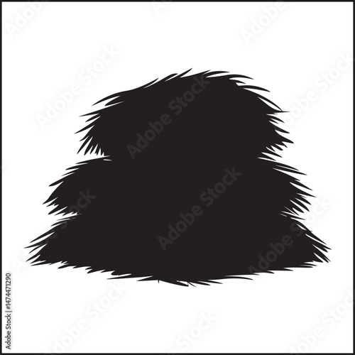 Haystack Outline, Agriculture Clipart
