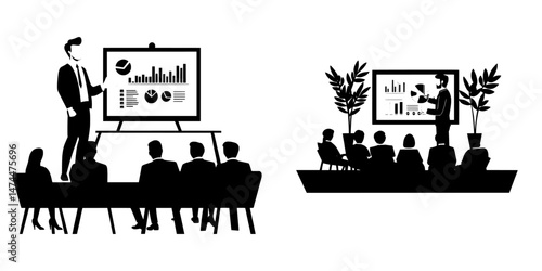 Modern public business training is often conducted via conferences, workshops, and presentations