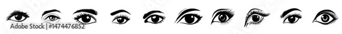 A hand-drawn sketch of the human eye complete with eyelashes, created using a coarse brush in a grunge style with watercolor and paint elements reminiscent of graffiti