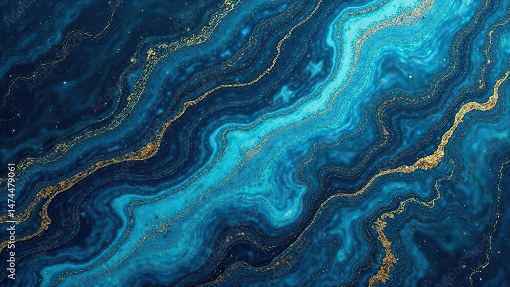 Swirling blues & golds create organic cell-like structures Dreamy & vibrant abstract texture , acrylic, vibrant Swirling blues & golds create organic cell-like structures Dreamy & vibrant abstract texture , acrylic, vibrant