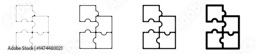 icone symbole pictogramme entreprise success puzzle equipe graisse