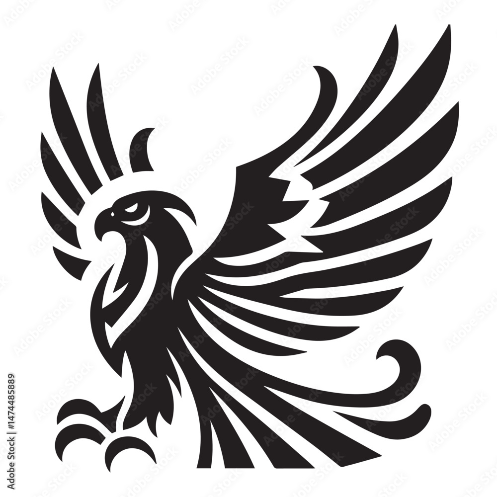 Obraz premium Black Eagle Graphics Set