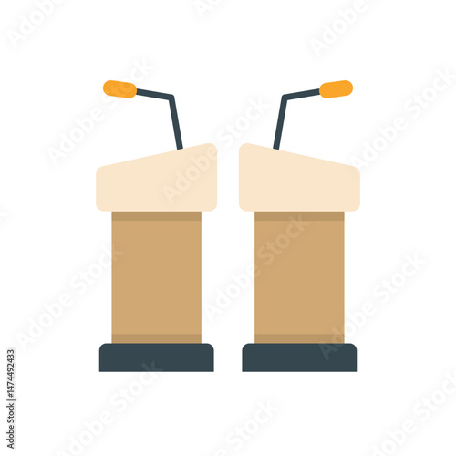 Debate Vector icon