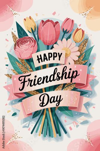 purple heart day, friendship day banner, international friendship day, happy friendship day, labor day, friendship banner, day banner, friendship poster, day poster, cute poster, cute kawaii, kawaii p