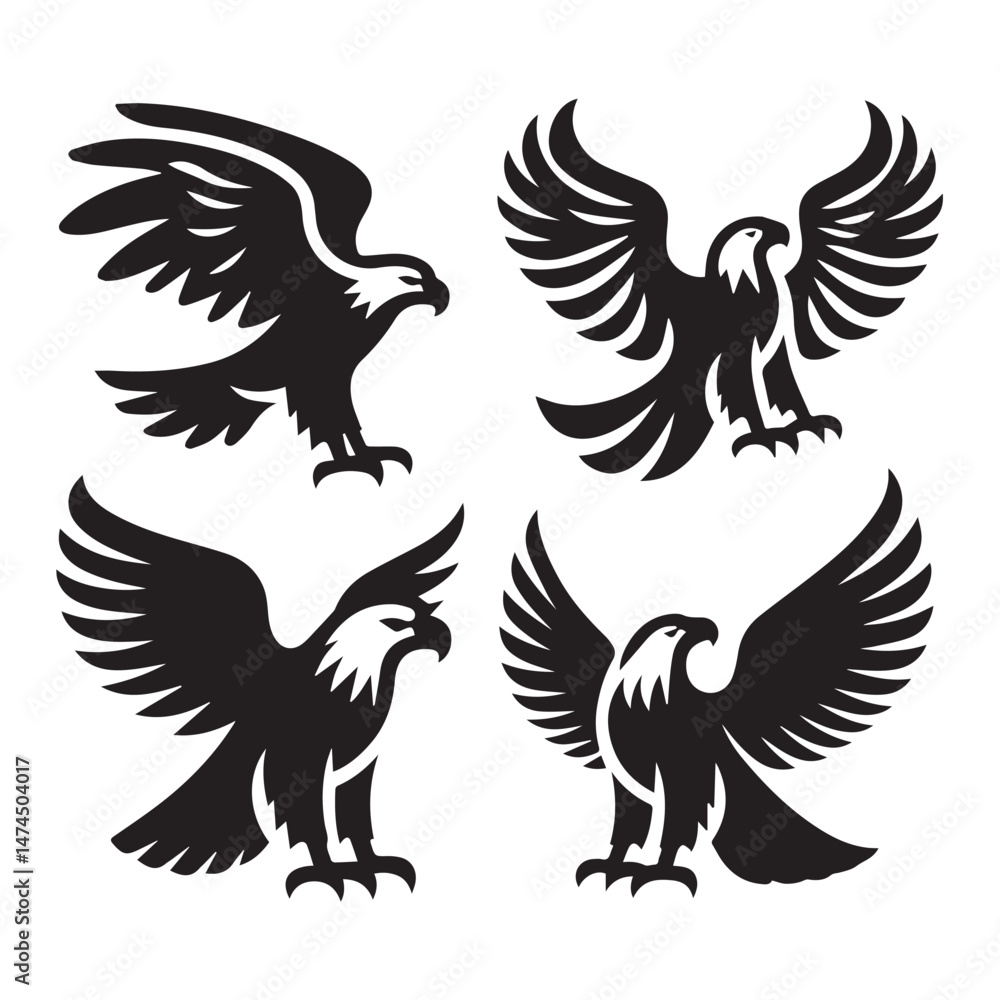 Obraz premium Elegant Eagle Vector Designs