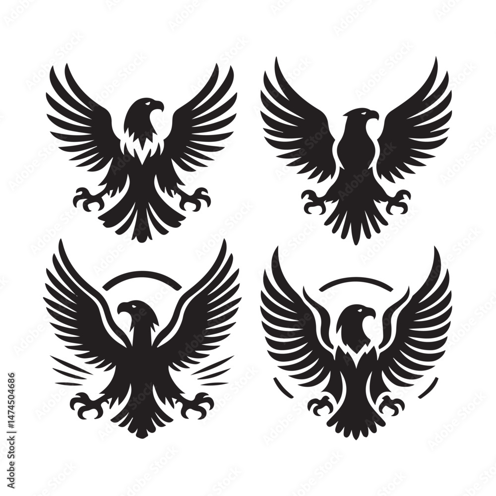Elegant Eagle Vector Designs Elegant Eagle Vector Designs