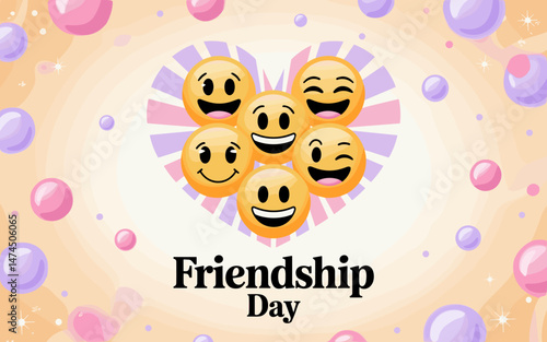 purple heart day, friendship day banner, international friendship day, happy friendship day, labor day, friendship banner, day banner, friendship poster, day poster, cute poster, cute kawaii, kawaii p
