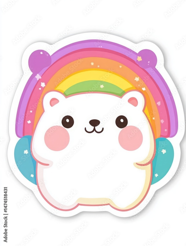 A sticker isolated unicorn illustration, flat design, minimalistic and cute for children's products A sticker isolated unicorn illustration, flat design, minimalistic and cute for children's products